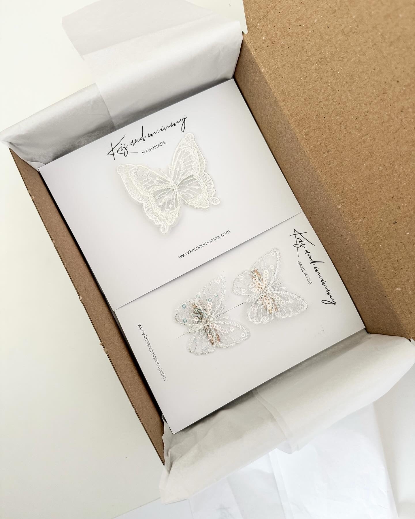 Set 2 Špangic - Glitter Butterfly