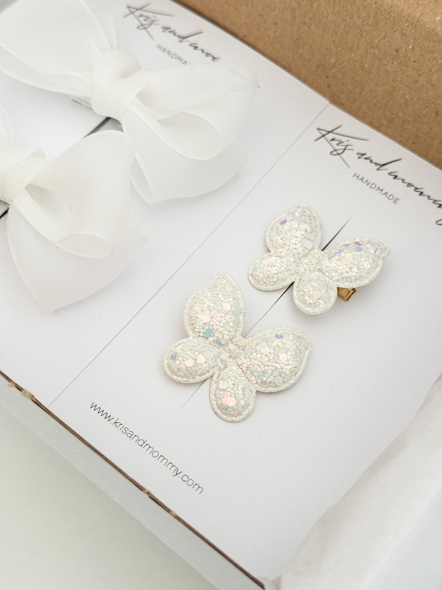 Set dveh špangic - Sparkling Butterfly