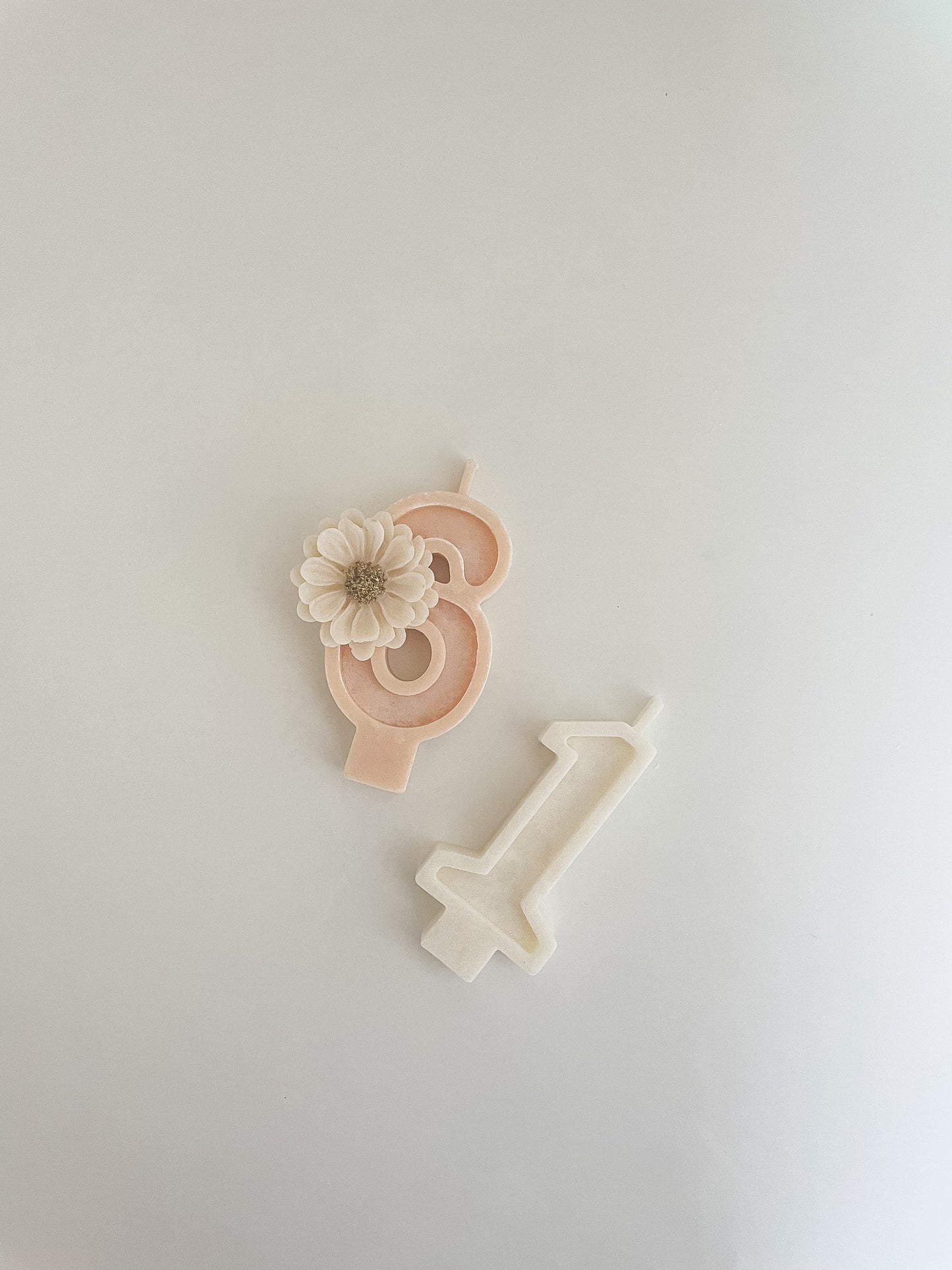 Birthday candle - number/daisy