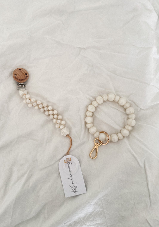 Pacifier clip - Kris/Pearl