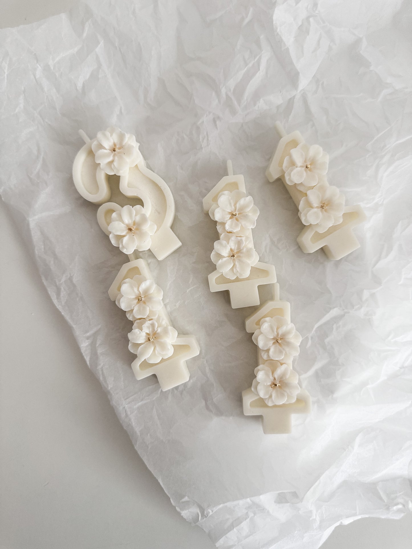 Birthday candle - Number/Flower