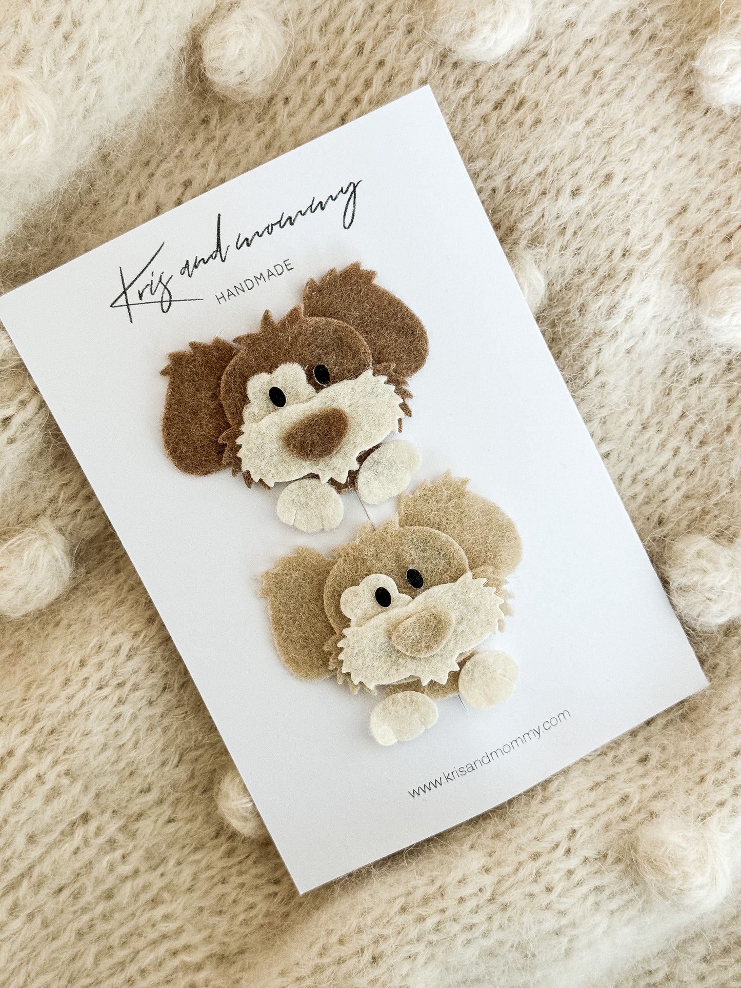 Set of 2 hairclip - Puppy