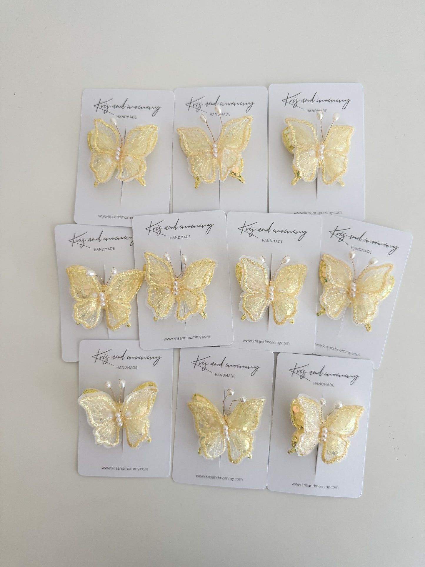 Spanish - Lemon Sparkly Butterfly