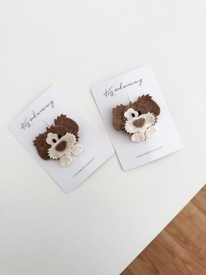 Set of 2 hairclip - Puppy