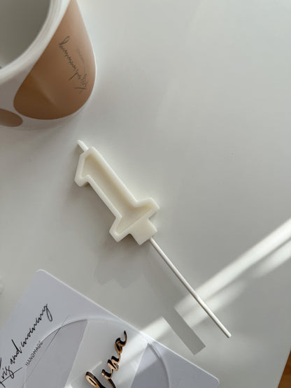 Birthday candle - Number on a stick