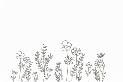 Cvetlično polje - stenska dekoracija