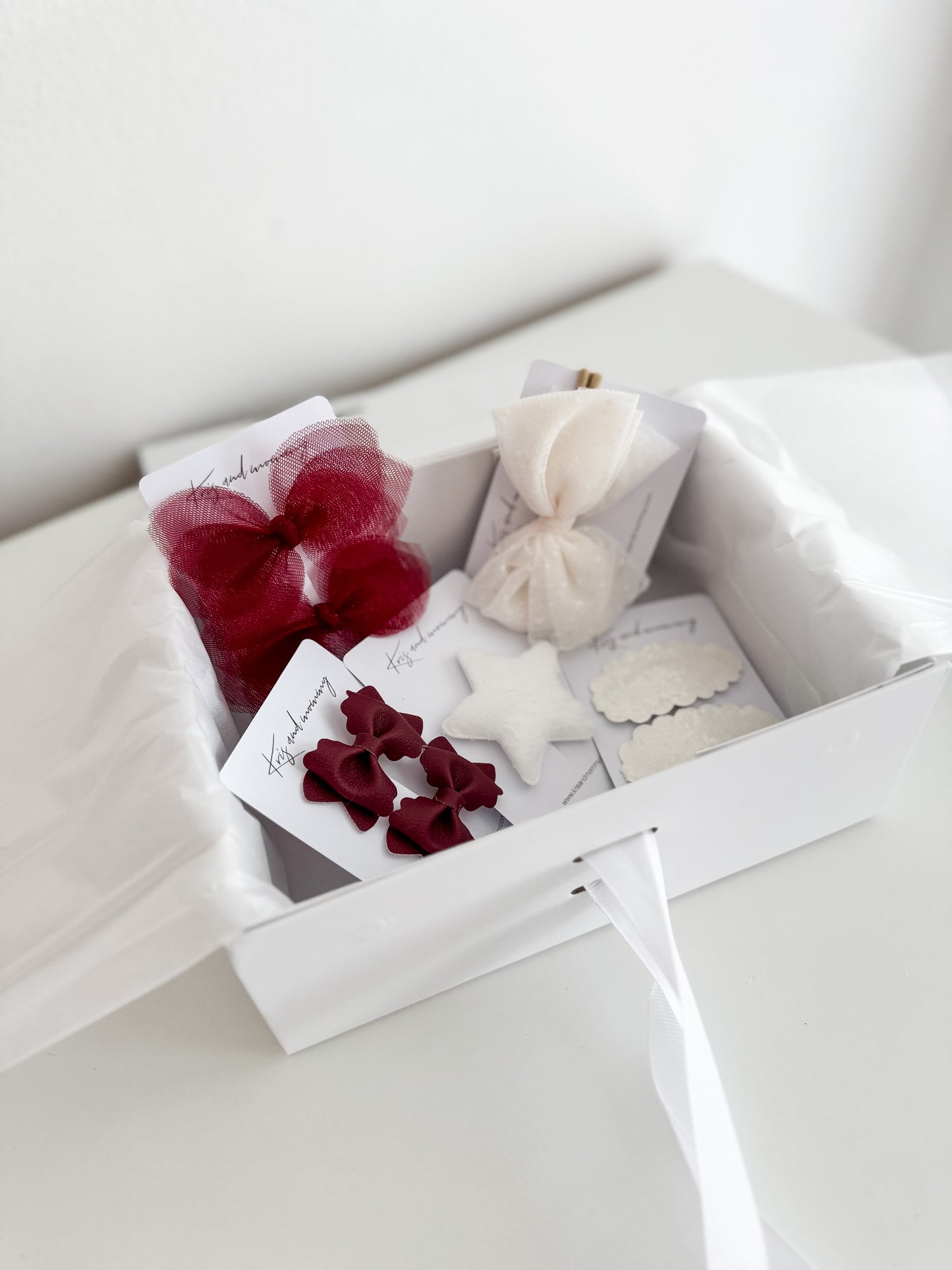 Darilni komplet špangic - Rdeči