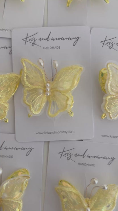 Spanish - Lemon Sparkly Butterfly